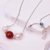 Three Lives Three Worlds Stylish Cinnabar Clavicle Necklace – Versatile Women's Qixi Gift
