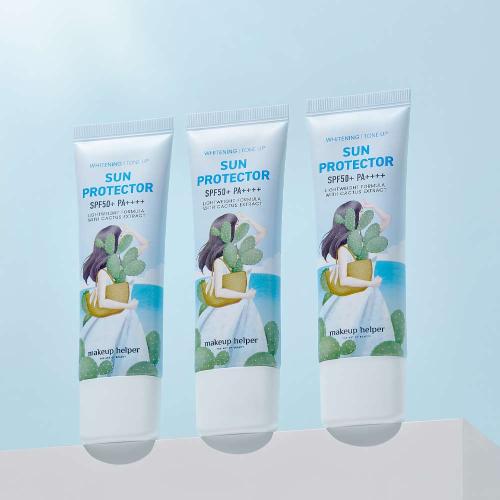 MakeUp Helper Whitening Tone Up Sun Protector Spf50+pa++++