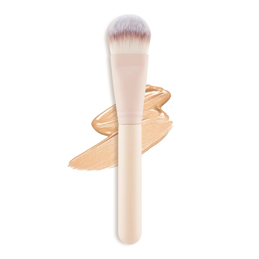 New single tongue foundation brush widened flat head non-marking liquid foundation brush does not eat powder makeup brush mask brush