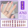 24 teile/schachtel Schnelle Nägel Verschiedene Schmetterling 3D Blumen Einfache Nail art Aufkleber Tragbare DIY Fertige Künstliche Nägel