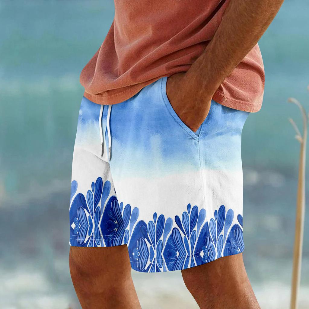 Short de sport décontracté en coton et lin pour homme, pantalon de jogging décontracté avec poches