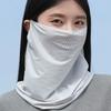 Summer Sun Protection Mask, Ear-Hanging Cycling Face Mask, Neck Gaiter, Ice Silk Headscarf, Men's and Women's Outdoor Sports Fishing
