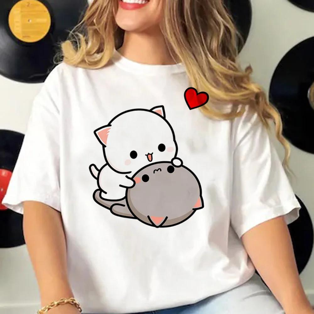 Bubu and Dudu Cartoon Tee Women Manga Top Female Funny Clothes Short Sleeves T Shirt Harajuku Graphic Top Casual Tee