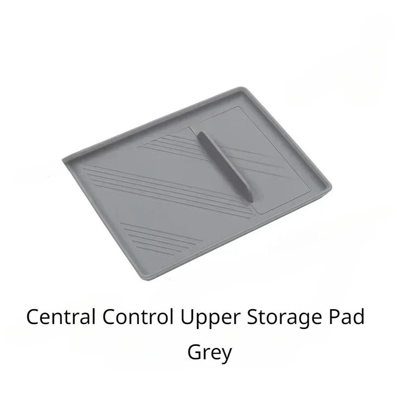 For Tesla Model X S Silicone Pad Protective Cup Holder Wireless Charging Mat Central Control Armrest Storage Box Car Accessories