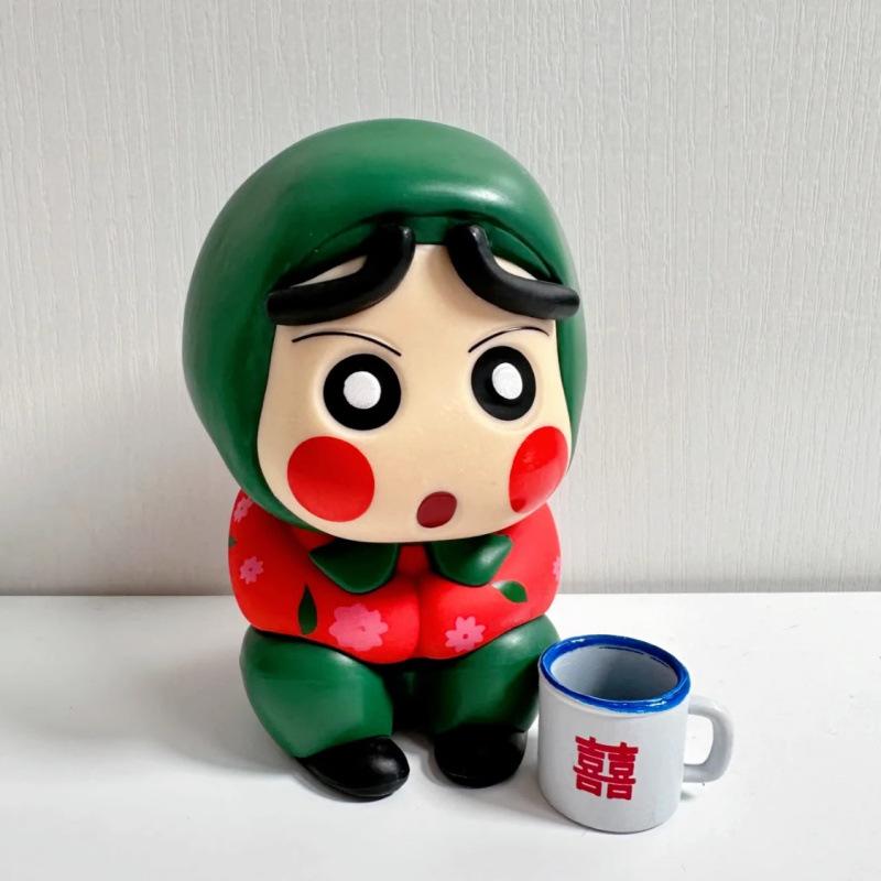 Crayon Xiaoxin Cuihua Village, there is a girl named Xiaoxin, Cuihua Village Flower Model Figure Ornament