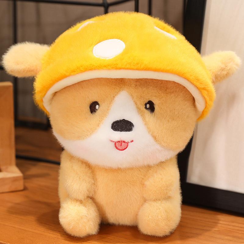 Mushroom Bunny Doll Wearing Hat Giant Panda Doll Plush Toy Children Girl Rag Doll Gift