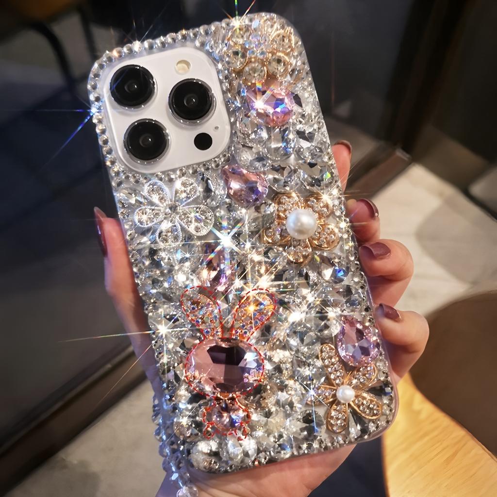 Glitter Rhinestone Phone Case For XiaoMi 15 Ultra 14 Pro 14T 14A Plus 13 Lite 13T 12 12T 12S 12X 5G Bling Crystal Diamond Floral Cover