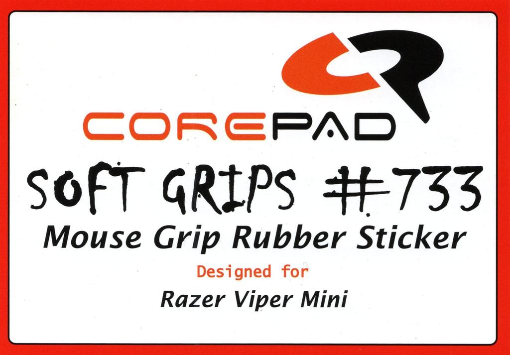 Corepad Soft Grips for Razer Viper Mini Series, 1 set (Red)