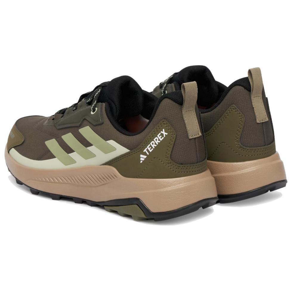 adidas Terrex Anylander Comfortable Fitting Waterproof Supportive Traction Hiking Shoes Men Hiking Shoes Dark-Gray Army-Green JR9087