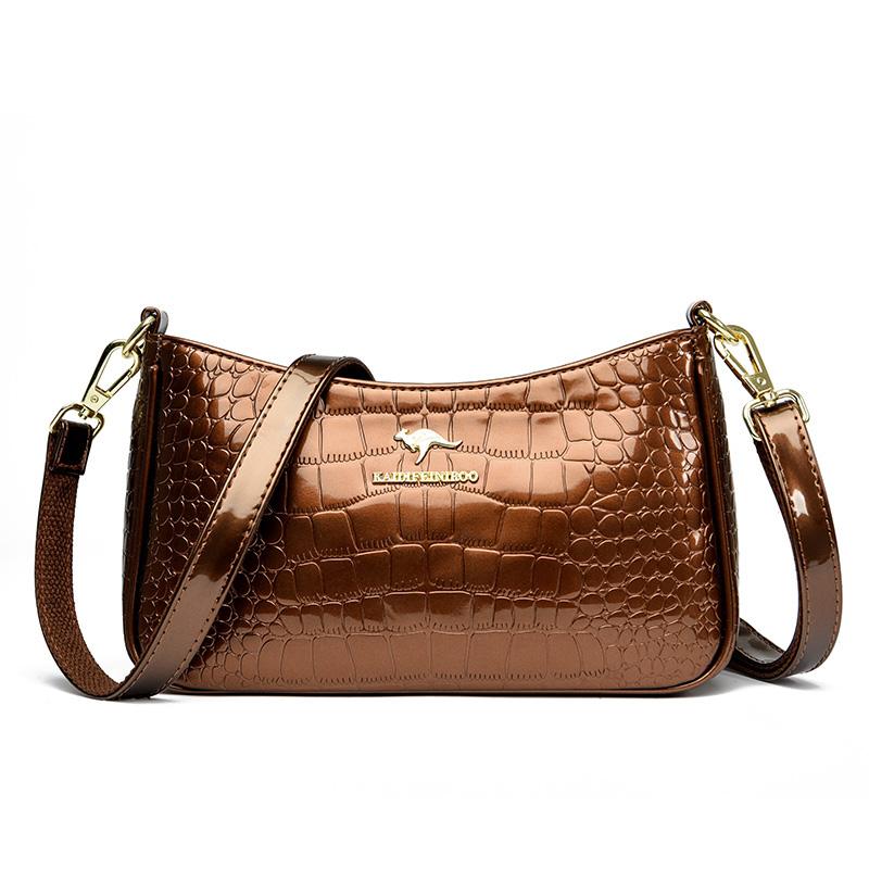 

Сумка из кожи с крокодиловым узором для женщин, роскошная сумка через плечо