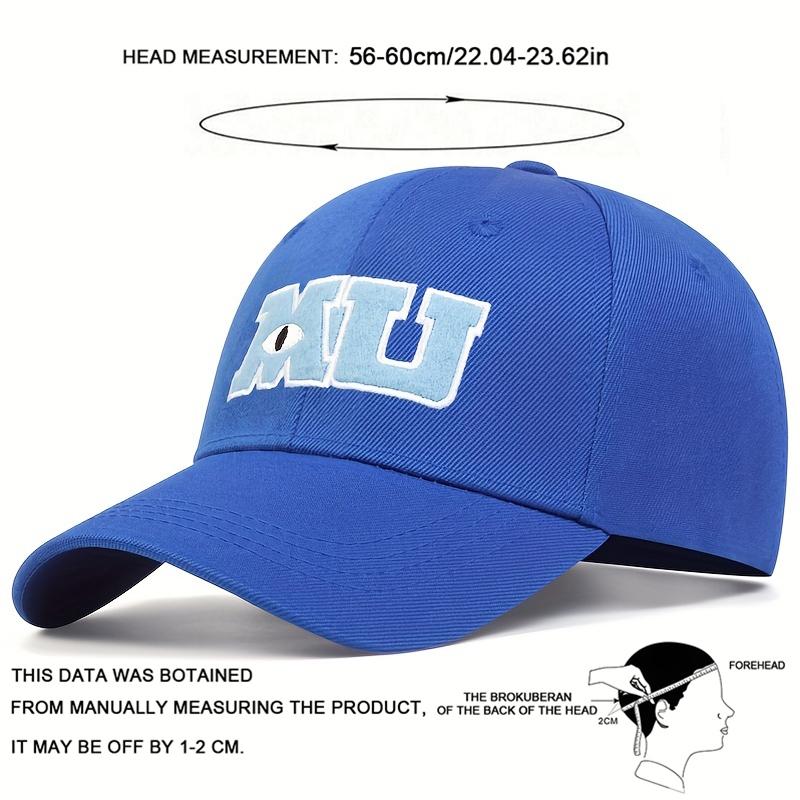 Unisex MU Letter Embroidery Baseball Caps Spring and Autumn Outdoor Adjustable Casual Hats Hip Hop Hat Sunscreen Hat