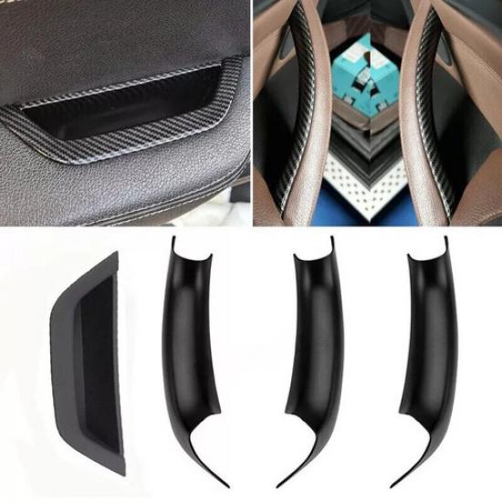 Inner Handle Interior Door Panel Trim Cover For BMW X3 F25 F26 2011~2017 Black