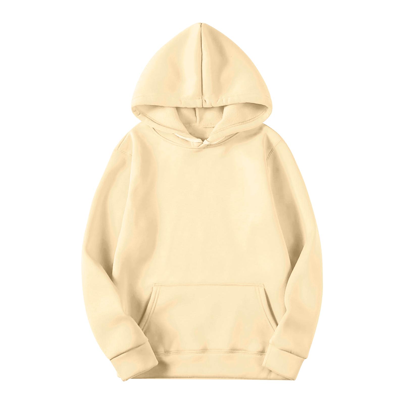 SuJu Heren Casual Los Sweatshirt Kleur Trekkoord Grote Zak Hoodie Sport Sweatshirt XXL kaki