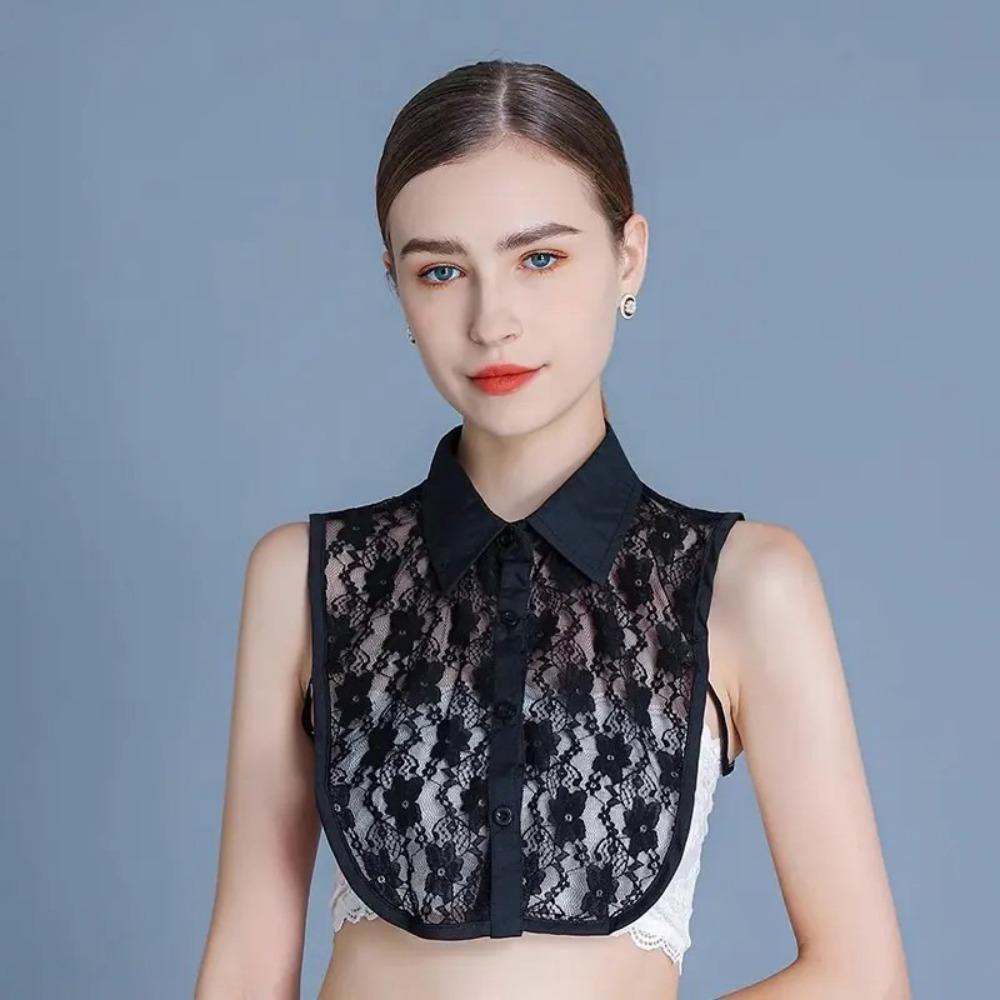 Multifunctional Lace Collar Lace Design Shirt Collar Fashion Detachable Collar  Women's