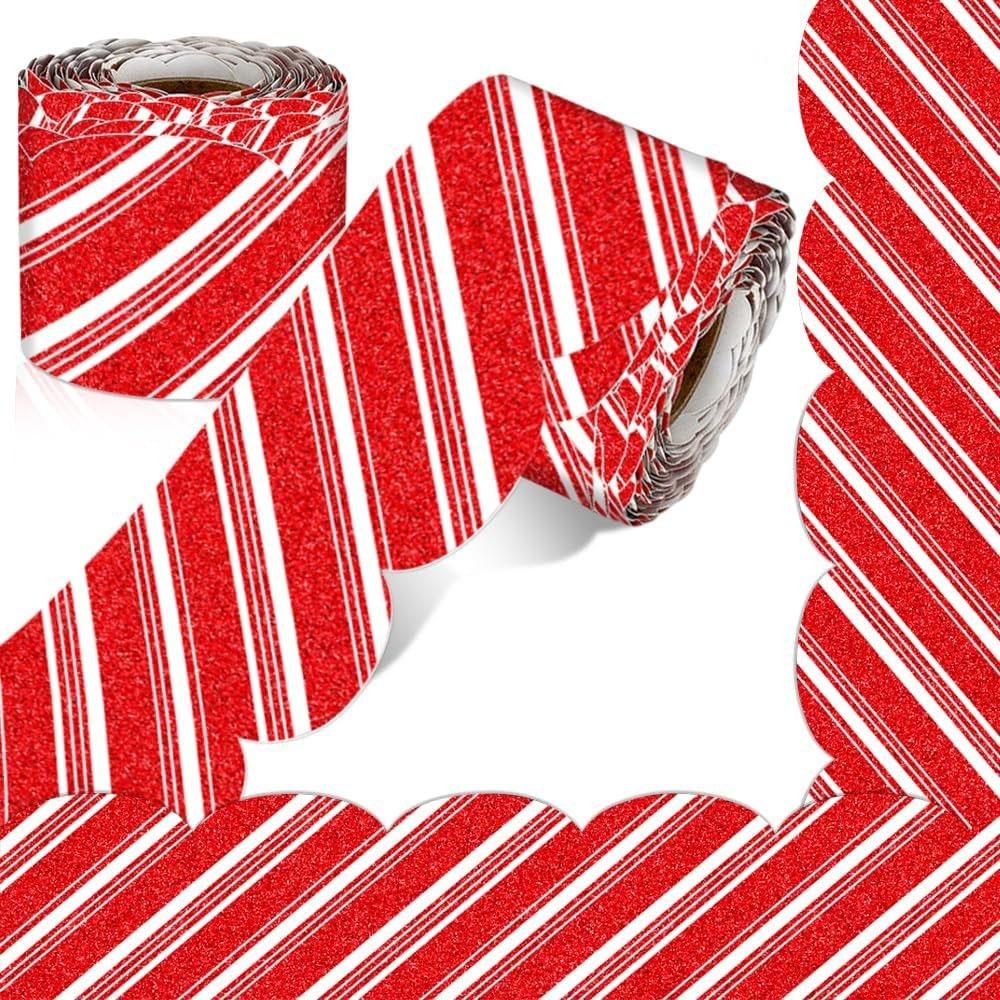 10m Border Sticker Roll Self Adhesive Christmas Border Stickers  Christmas Decorations