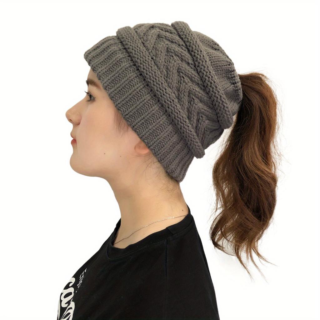 Europa und die Vereinigten Staaten Herbst und Winter Wollmütze neue Damen Pfeil Zopf Beanie gestrickte elastische Mütze