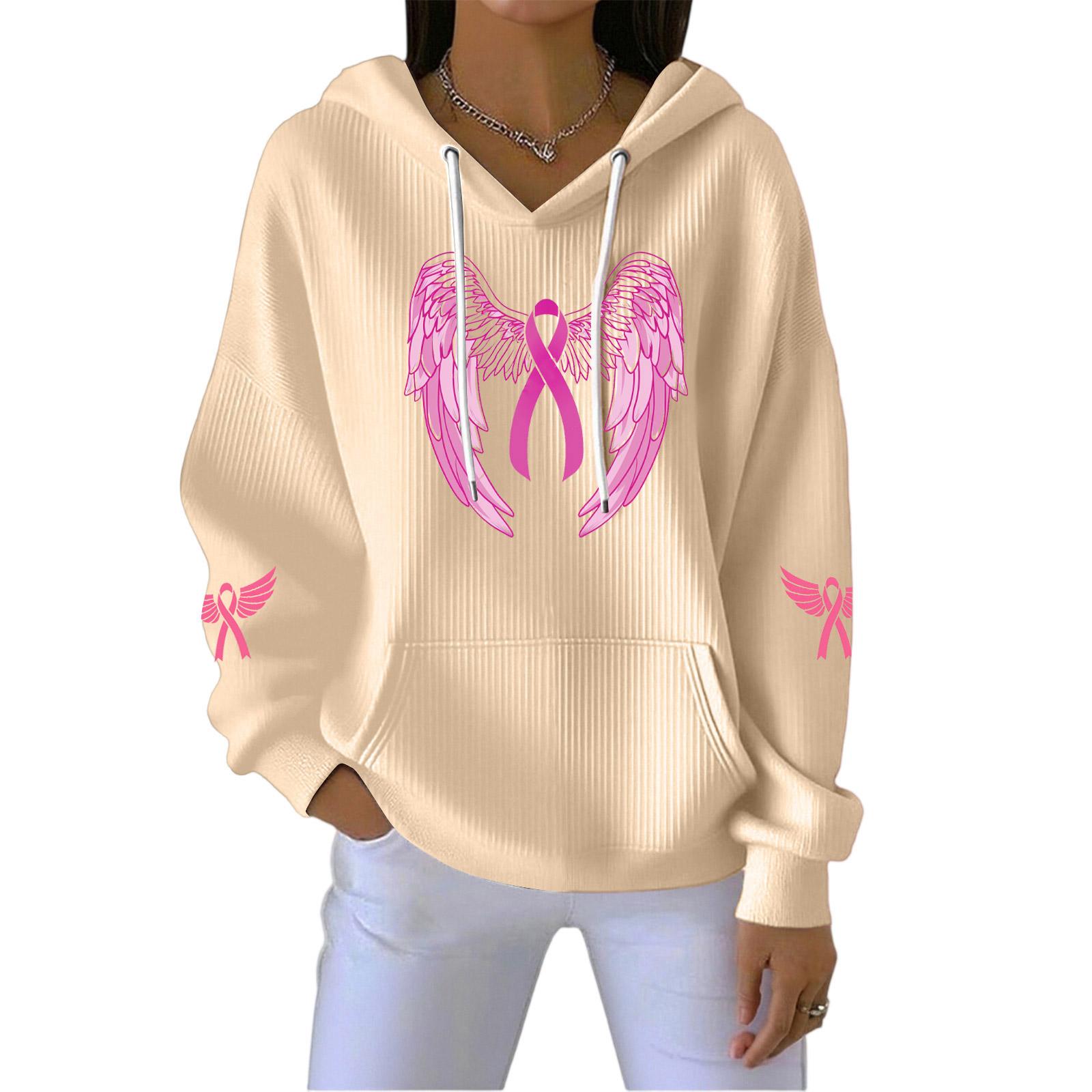 

Women s Fashion CasualAngel Printed Pullover Sports Long Sleeve Sweatshirt L
