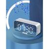 Mirror Digital Alarm Clock Bluetooth Speaker with Temperature Display FM Radio TF Card Playback Dual Alarms Multifunctional