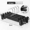 Traceless Plastic Pants and Skirt Hanger with Clips for Clothing Stores