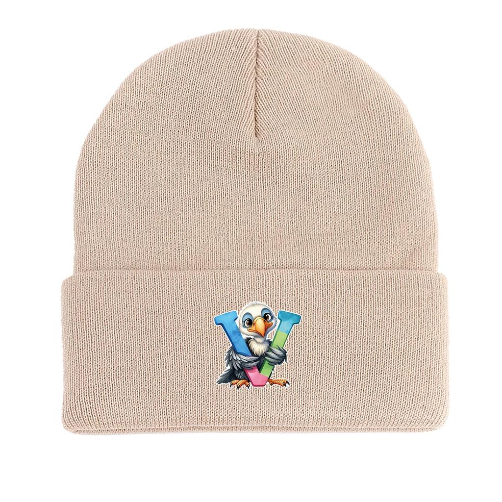 1pc, Alphabet A to Z and Animals Print Knitted Cap Beanie, 260 Knit Hats to Choose, for Men And Women