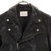 DOMENICO+SAVIO Goat Leather Double riders jacket 36 black Women Used