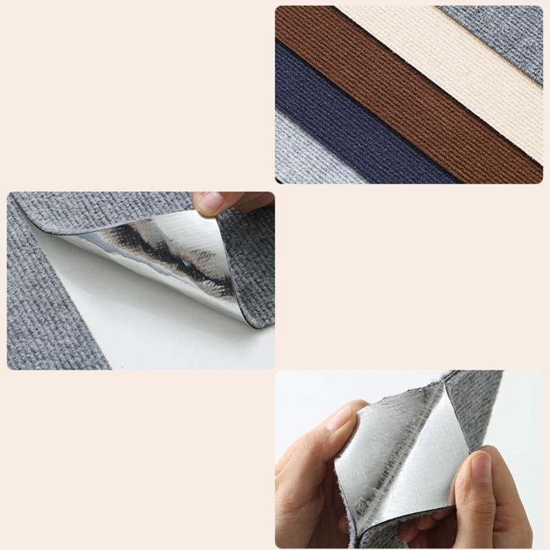 Klebeband für Bodenteppiche Rutschfeste Unterlage Bodenspleißteppiche für Hartholzböden und Fliesen Wiederverwendbarer Aufkleber Zuschneidbar