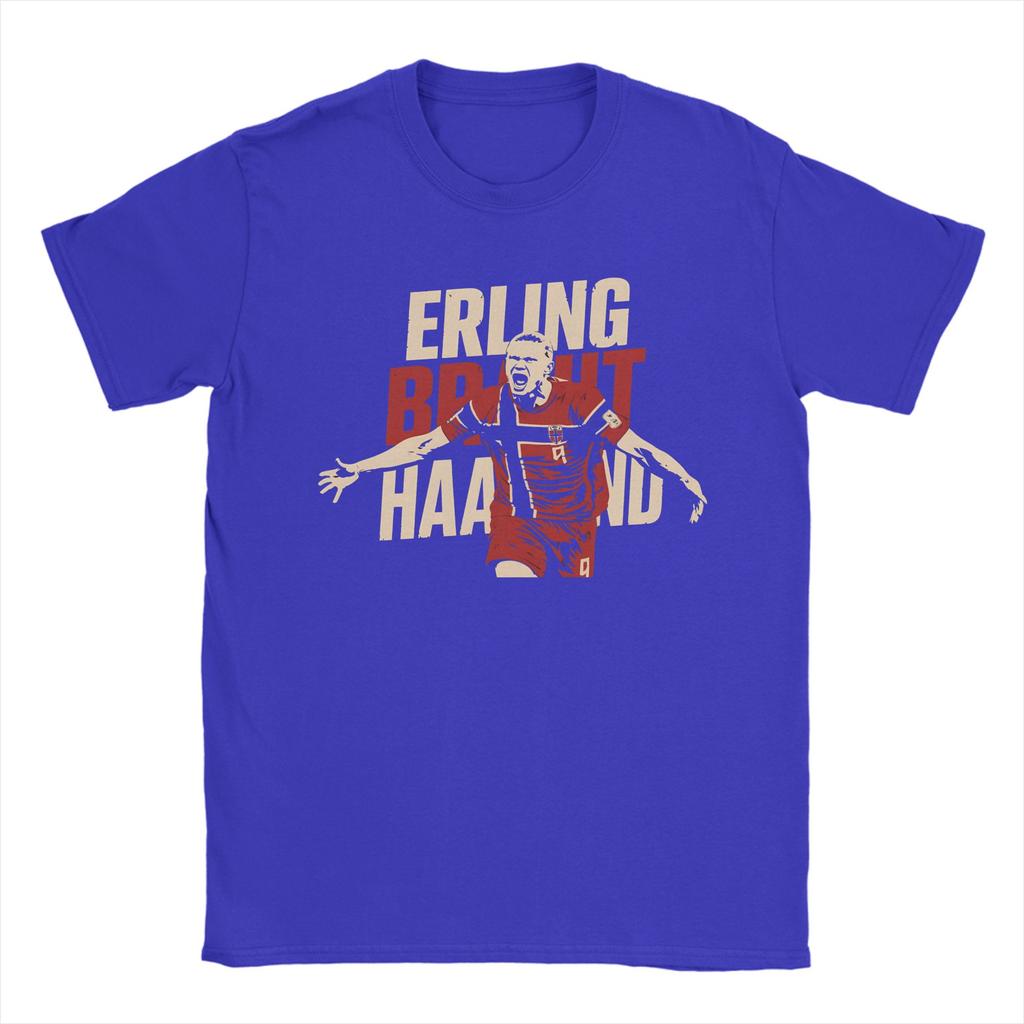 Erling Braut Haaland 2026 TShirts Norway Pure Cotton Tee Shirt Round Collar Short Sleeve T Shirts Graphic Printed Clothes