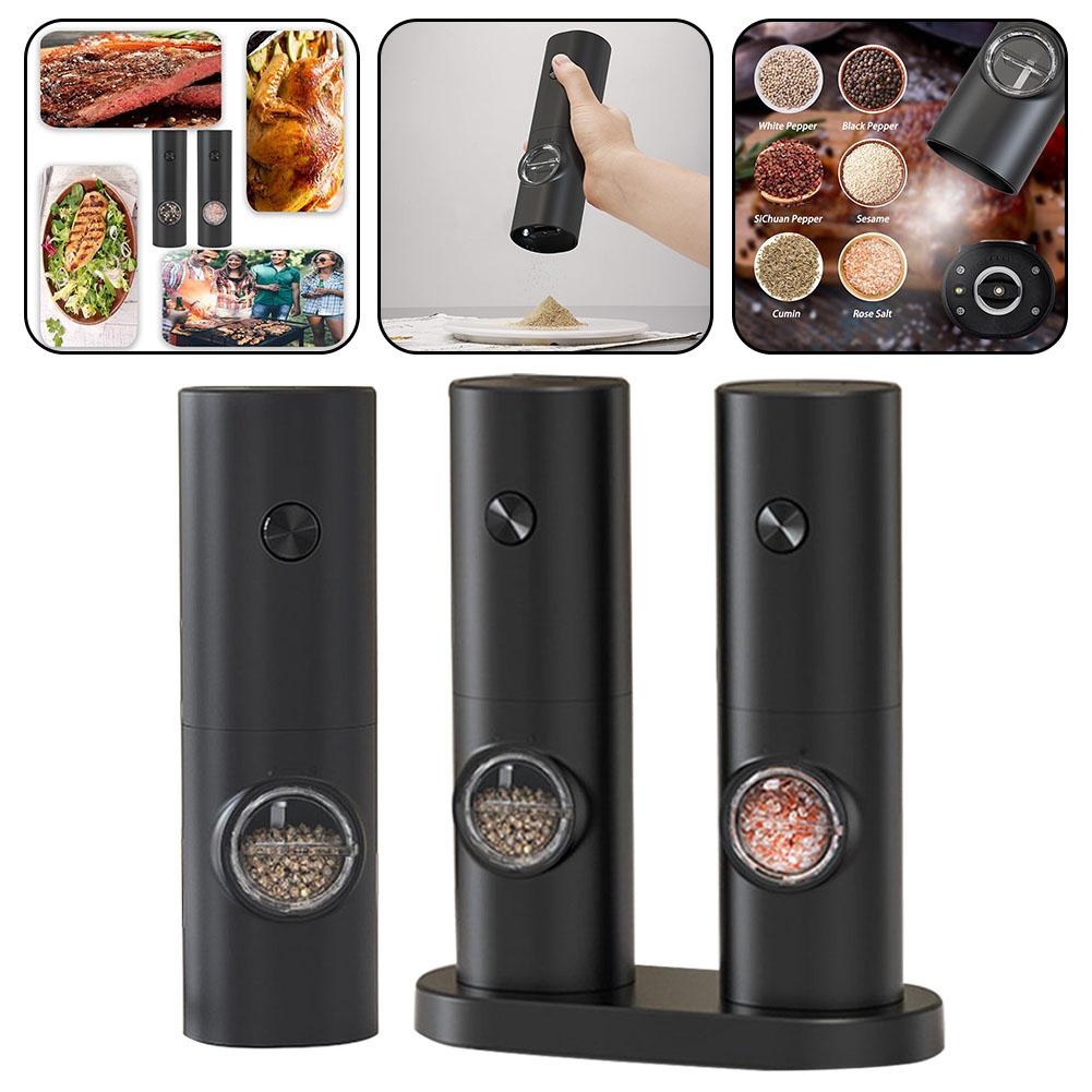 Part Name Electric Salt Pepper Grinder Push Of A Button