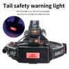 Boruit RJ-3000 strong red light beekeeping headlamp waterproof headlamp USB charging hunting lamp 5000LM