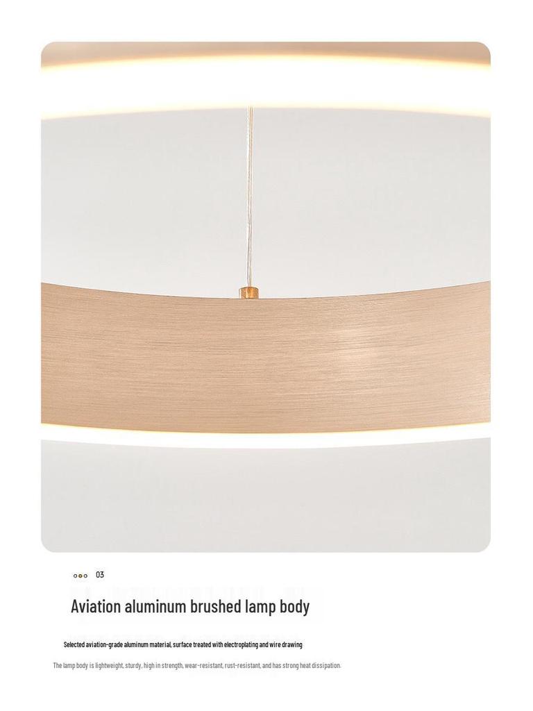 Modern Minimalist Champagne Gold Ring Chandelier for Living Room, Bedroom, Dining Room