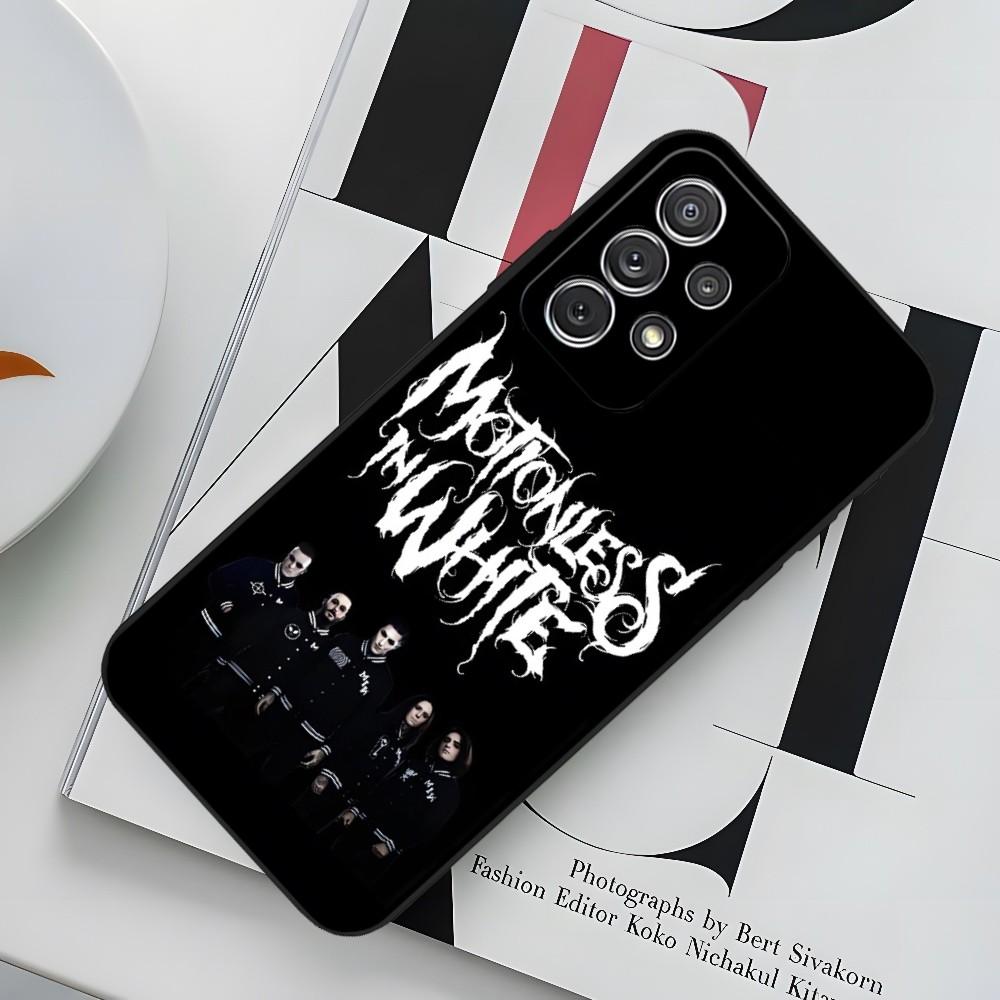 Music Motionless In White Phone Case For Sumsung Galaxy S24 S23 S22 S21 S20 A24 A34 N20 M54 A54 A53 Fe Plus Ultra Black Soft Cov