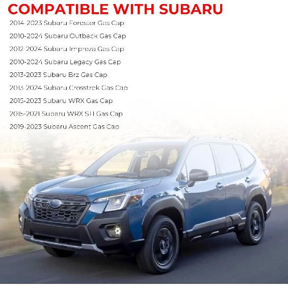 Gas Cap Fuel Cap fit for Subaru, 2010-2024 Outback, 2012-2024 Impreza, 2014- Forester, 2010-2024 Legacy, 2013- Brz, 2013-2024 Crosstrek, 2015- WRX