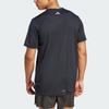 Adidas Brand Love Logo Print Running T-Shirt Men Tops Black HZ4512