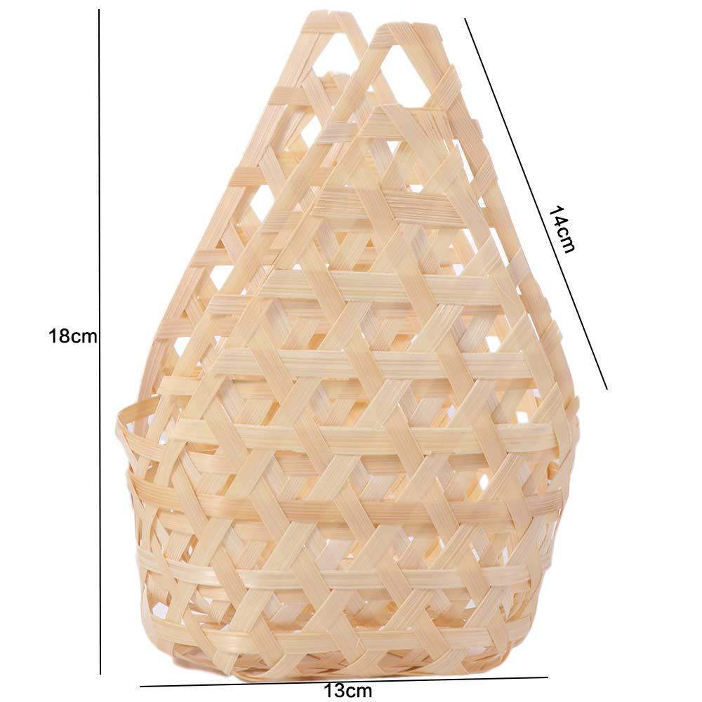 3pcs Retro Storage Box Bamboo Woven Fruit Basket Multi-functional Gift Packaging Basket  Wedding