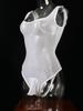 Sexy Men 8D 912 Pin Oil Gloosy Shiny U Convex Pouch Bodysuit Cockring Open Sheath Sleeve Sexy Tight Bandage Bodyhouse