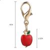 Exquisite High-End Fruit Vegetable Series Keychains For Women Bag Pendant Charm Car Keyring Jewelry Gift Decoration Accessories