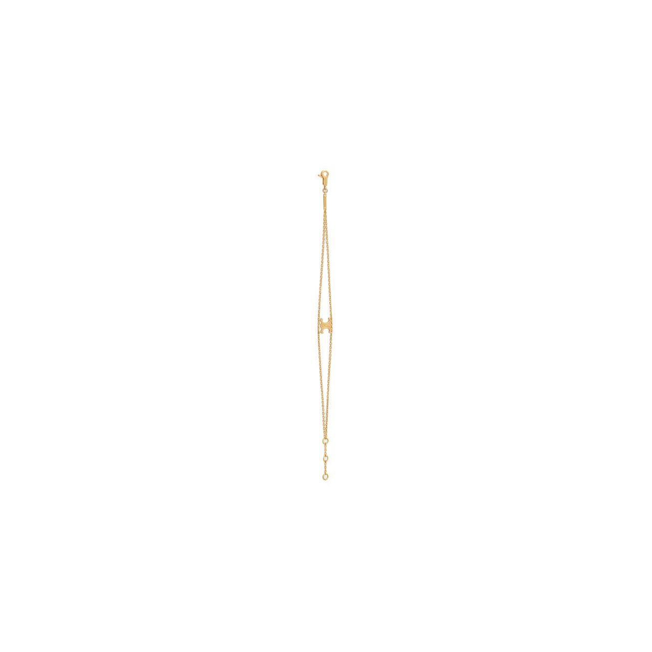 

Celine Micro Logo Design Brass Bracelet Women bracelet Gold 460YB6BRA35OR F,Gold
