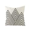 Modern Simple Black and White Geometric Pillow Case Home Sofa Pillow Cushion Cover