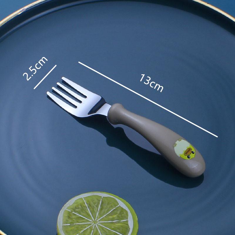 Baby Spoon Fork Gadgets Children Utensil Creative Cartoon Set 304 Stainless Steel Toddler Dinnerware Infant Feeding Portable
