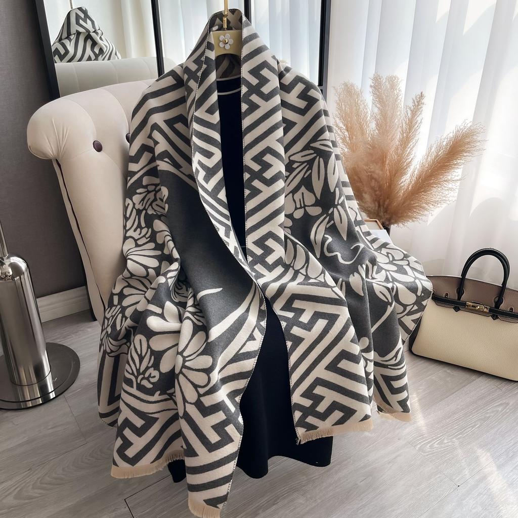 Luxury Winter Scarf Women Cashmere Shawls and Wraps Pashmina Scarves Female Bufanda Echarpe Keep Warm Blanket