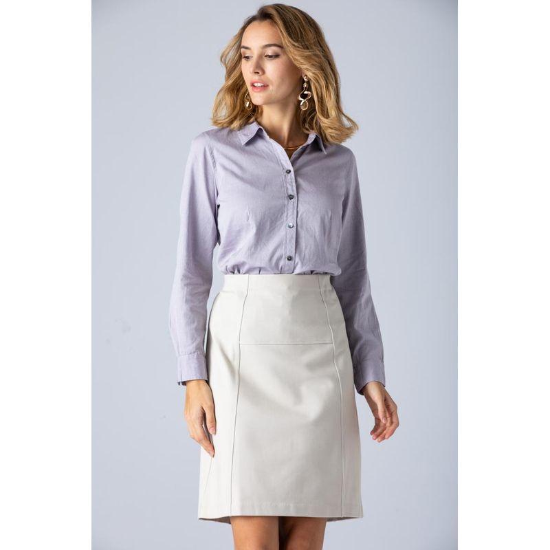 Clothing High Waist Tailored Skirt Chubby Girl Spring and Summer Leisure Skirt Fashion Plus Size Women's Minimalist Easiest for Match Slim Looking 267