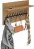 Wieszak Na Ubrania Loft 70 Cm - Czarny + Dąb Lancelot, Solidny I Stylowy