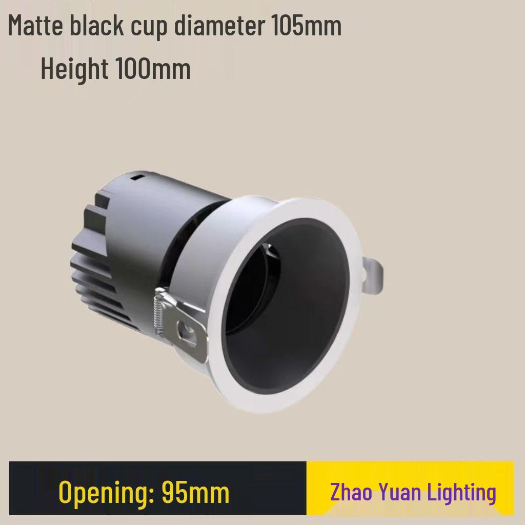 Adjustable Angle Anti-Glare Recessed Spotlight for Guest Rooms and Corridors