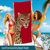 Cheetah Print Towel Beach Towel Oversized Super Absorbent Soft Swim BeachTowels for Men, Women