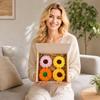 Knitted Pumpkin Tabletop Decorative Ornament Gift Box for Fall Home Decor