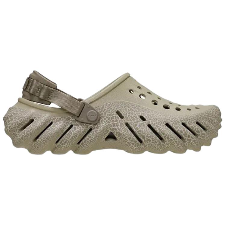 Crocs Echo Bobo Stone Versatile Casual Clogs Unisex Clogs Gray-Brown 211630-0LJ