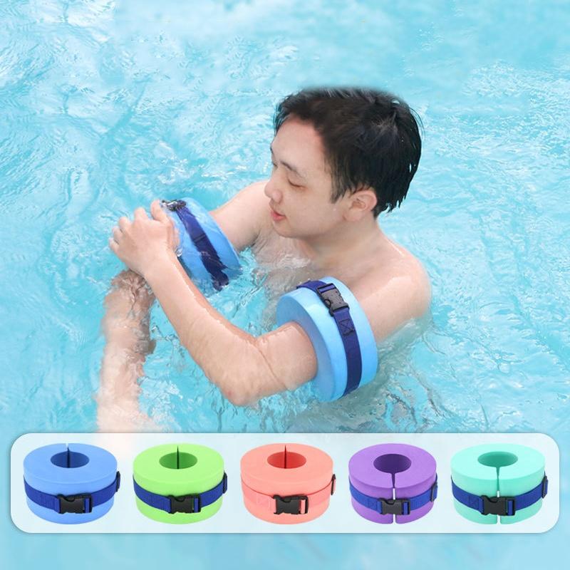 1Pcs Water Ring Eva Foam Aquatic Cuffs With Quick Release Buckle Swimming Float Ring For Swim Fitness Training