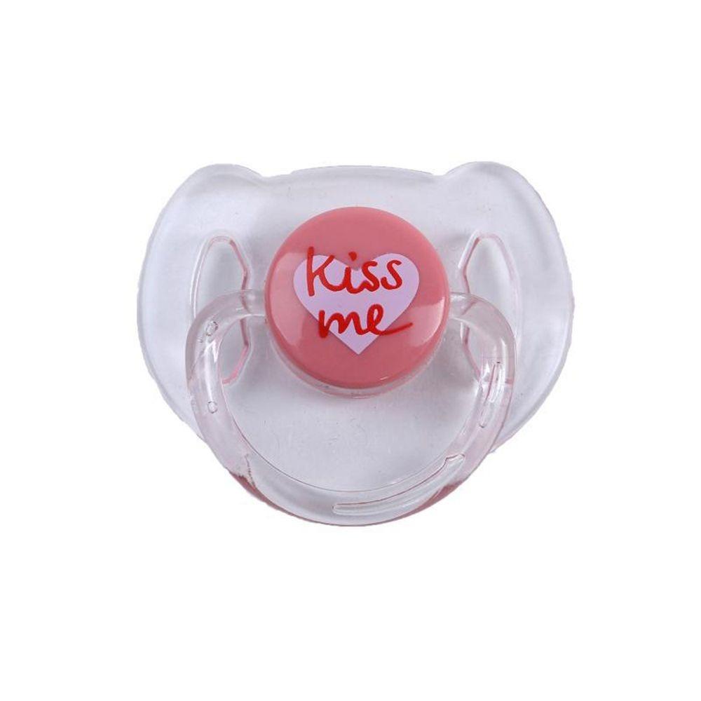 Pure Color Doll Magnet Pacifier Lovely Print Baby Doll Pacifier Bottle Doll Toy  Doll Accessories