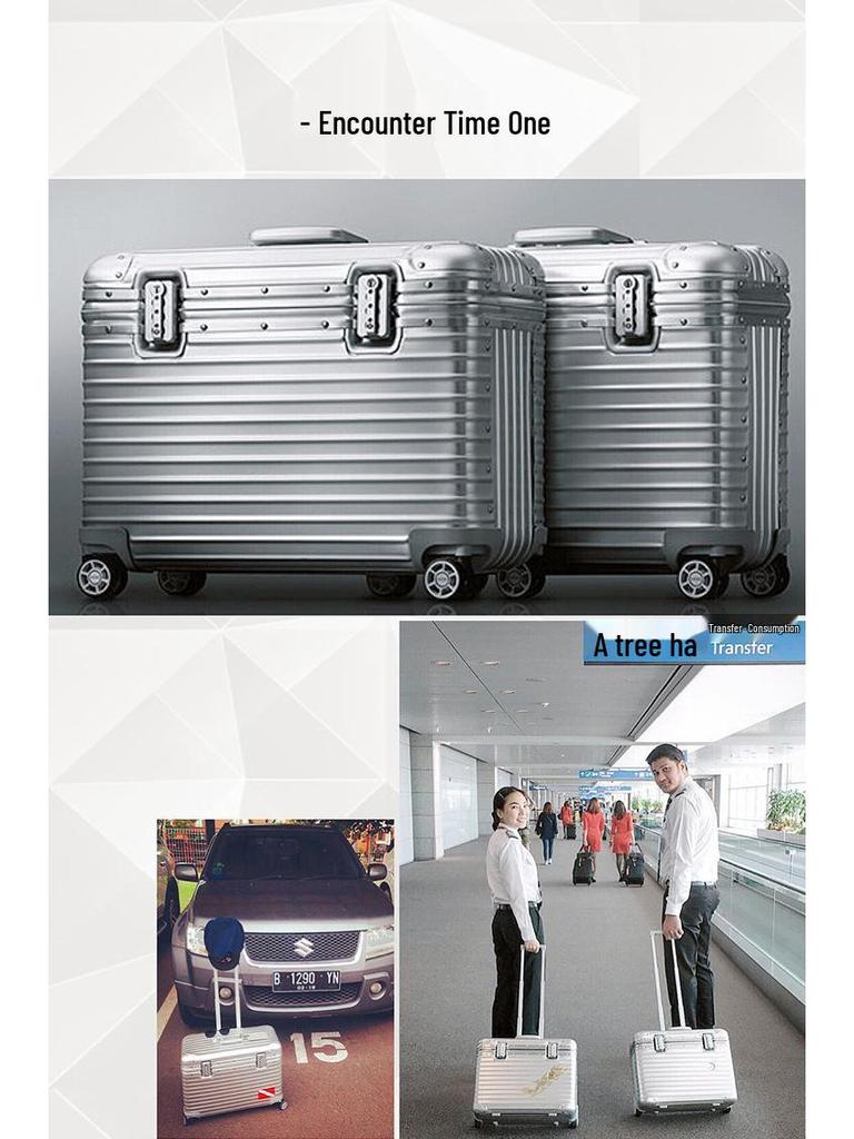 Aluminum-Magnesium Alloy Multi-Functional Carry-on Trolley Suitcase for Photography