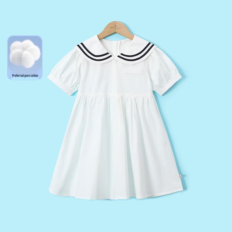 Girls  Summer Academy Style Cotton Dress M